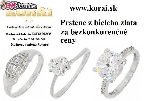 Prstene z bieleho zlata KORAI